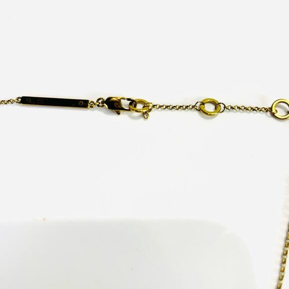 MICHAEL KORS Women's Gold Plated Pave Crystal Disk Necklace - Picture 6 of 7